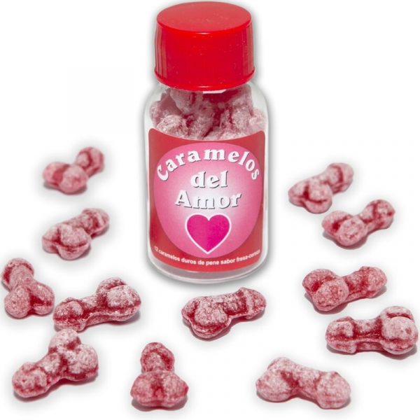 img_196603_c072b613bdf220624d384b721576d99f_1.jpg DIABLO PICANTE - 12 CARAMELOS DEL AMOR FORMA PENE FRESA/CEREZA