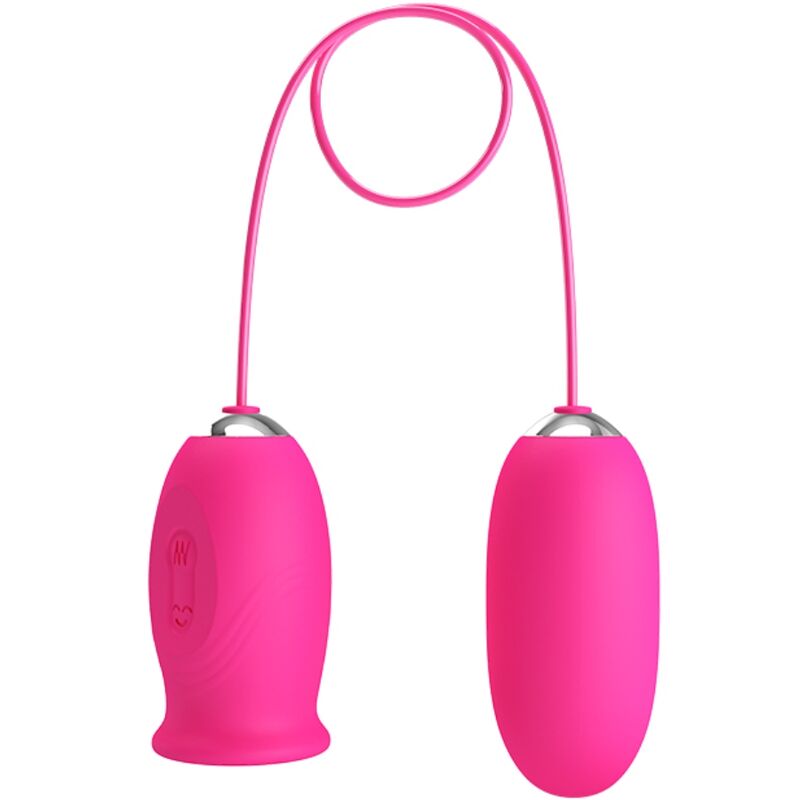 img_197269_5bcffb5b9b03a74bdb6e1038a845d87b_1.jpg PRETTY LOVE - DAISY HUEVO VIBRADOR + LENGUA ESTIMULADORA DE CLÍTORIS ROSA
