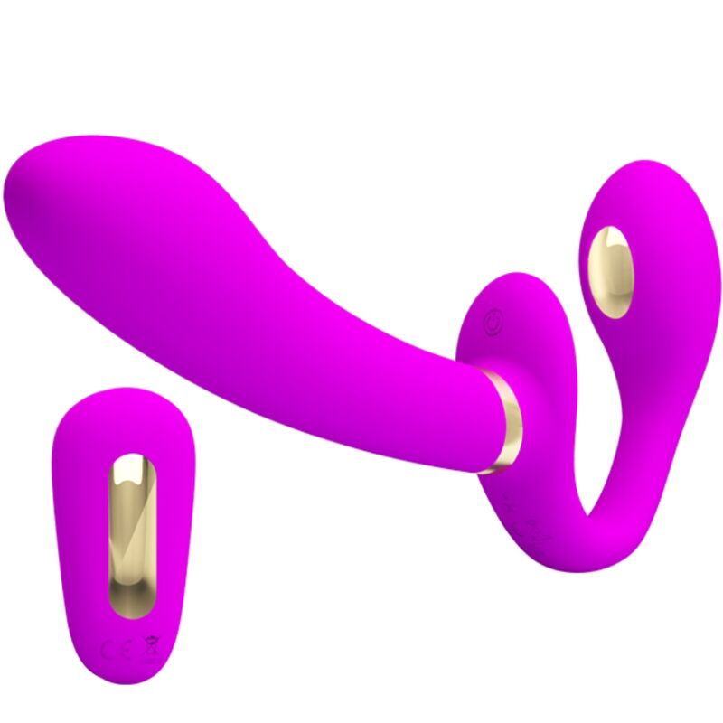 img_197428_6ebe0c4f6528b8f601251a260a0dd94a_1.jpg PRETTY LOVE - THUNDERBIRD VIBRADOR DOBLE STRAP-ON CONTROL REMOTO MORADO
