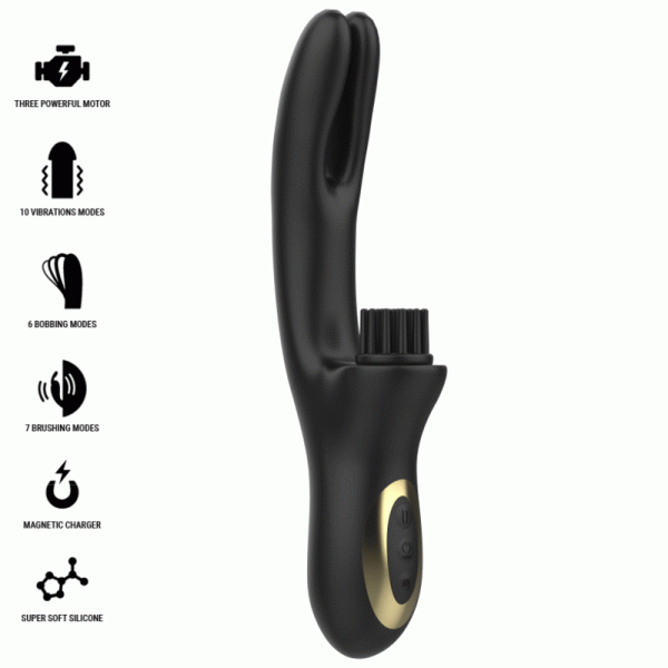 img_198123_365b6fb572e8b918d20a81393e34671c_1.gif IBIZA - VIBRADOR HI-TECH RABITT BRUSHING MULTI CELDAS CLITORIALES Y DOBLE WAVE