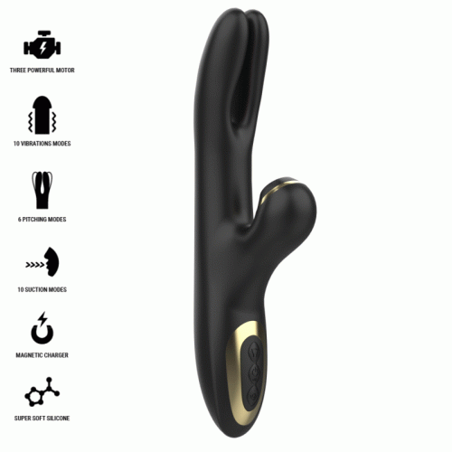 img_198124_699f48ad228b9de41573cf7c54cc5758_1.gif IBIZA - VIBRADOR  HI-TECH RABITT POR ONDAS CLITORIALES Y  DOBLE PINCHING NEGRO
