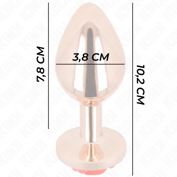img_199018_9d4d15f27c24297f9fb3a09c046db74b_1.png KINK - PLUG ANAL ORO ROSADO ROSA ROJA L