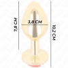 img_199034_bc44018b7444410cb3a79bec4f3111b9_1.png KINK - PLUG ANAL DORADO ROSA ROJA TALLA L