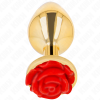 img_199035_73479f5dfb07b0004e3fcdd3ca96f352_1.png KINK - PLUG ANAL DORADO ROSA ROJA TALLA L