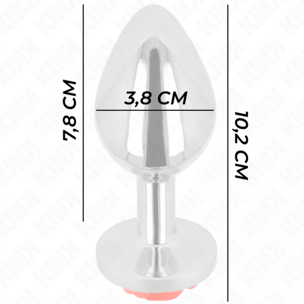 img_199050_6a18c8a44eb3463ebe17afdae86679ff_1.png KINK - PLUG ANAL ROSA ROJA TALLA L
