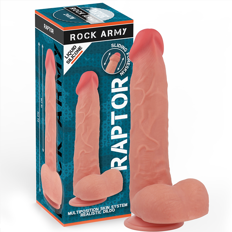 img_199883_92048d7c7f4c7d84285e5b018c4ff1e8_1.png ROCKARMY - RAPTOR DILDO REALISTA DUAL DENSITY LIQUID SILICONE 24 CM -O- 4.4 CM