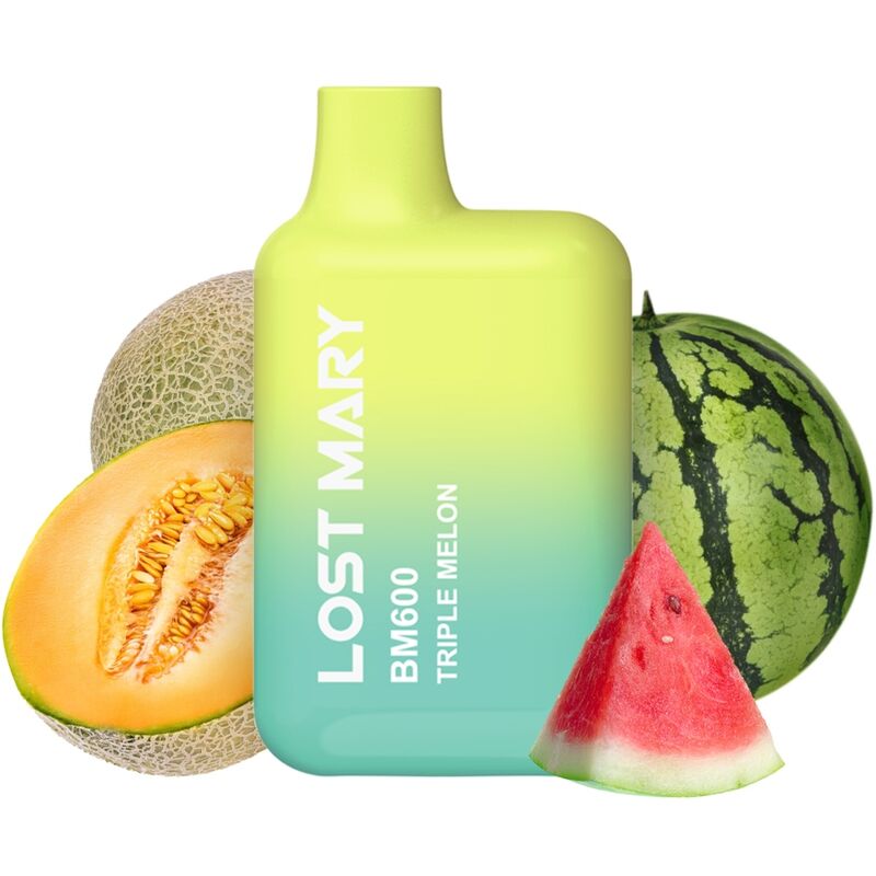 img_200034_822543d831c58ae437f6165d55a33f00_1.jpg LOST MARY - BM600 VAPER NICOTINA 2% DESECHABLE SABOR TRIPLE MELÓN