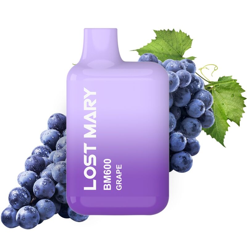 img_200054_3dff15558d40e70f143355fd34afa1bc_1.jpg LOST MARY - BM600 VAPER NICOTINA 2% DESECHABLE SABOR UVA