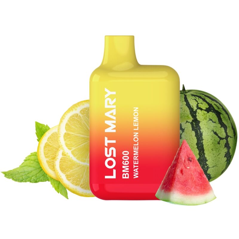 img_200055_76ac555356a6ac87b99d0fe1f19d3105_1.jpg LOST MARY - BM600 VAPER NICOTINA 2% DESECHABLE SABOR SANDÍA LIMÓN