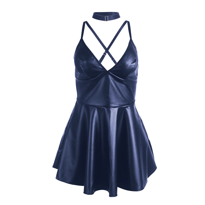img_200329_614ec2df9d69358dbc7584e2e11196f3_1.jpg SUBBLIME - 955410 VESTIDO CON TIRANTES DE CUERO AZUL S/M