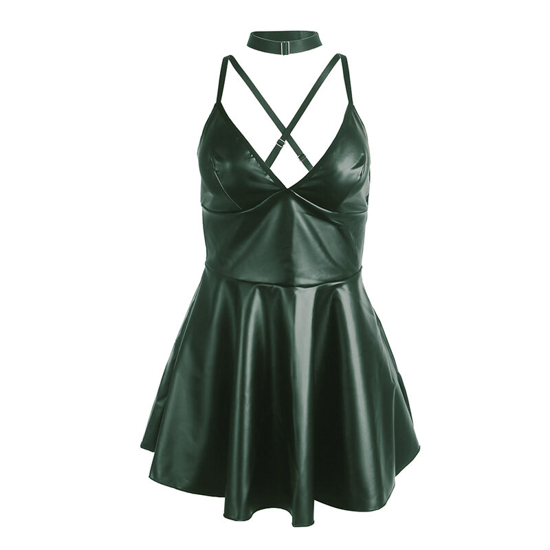 img_200368_edb4e16b3f3be59758e672716e14b009_1.jpg SUBBLIME - 955441 VESTIDO CON TIRANTES DE CUERO VERDE L/XL