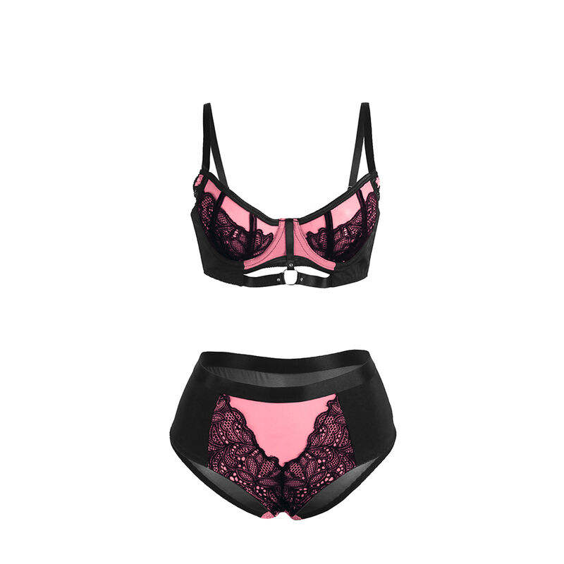 img_200547_f83d426a2c24bbe2445849de45220799_1.jpg SUBBLIME - 955588 CONJUNTO SUJETADOR CON CREMALLERA DE MALLA DE CHAROL ROSA L/XL