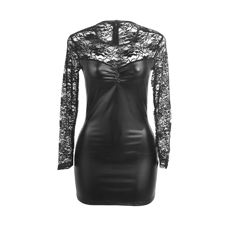 img_200577_163fe442880f8f2d4580f251cbcf0636_1.jpg SUBBLIME - 955601 VESTIDO DE MANGA LARGA CON ENCAJE NEGRO L/XL