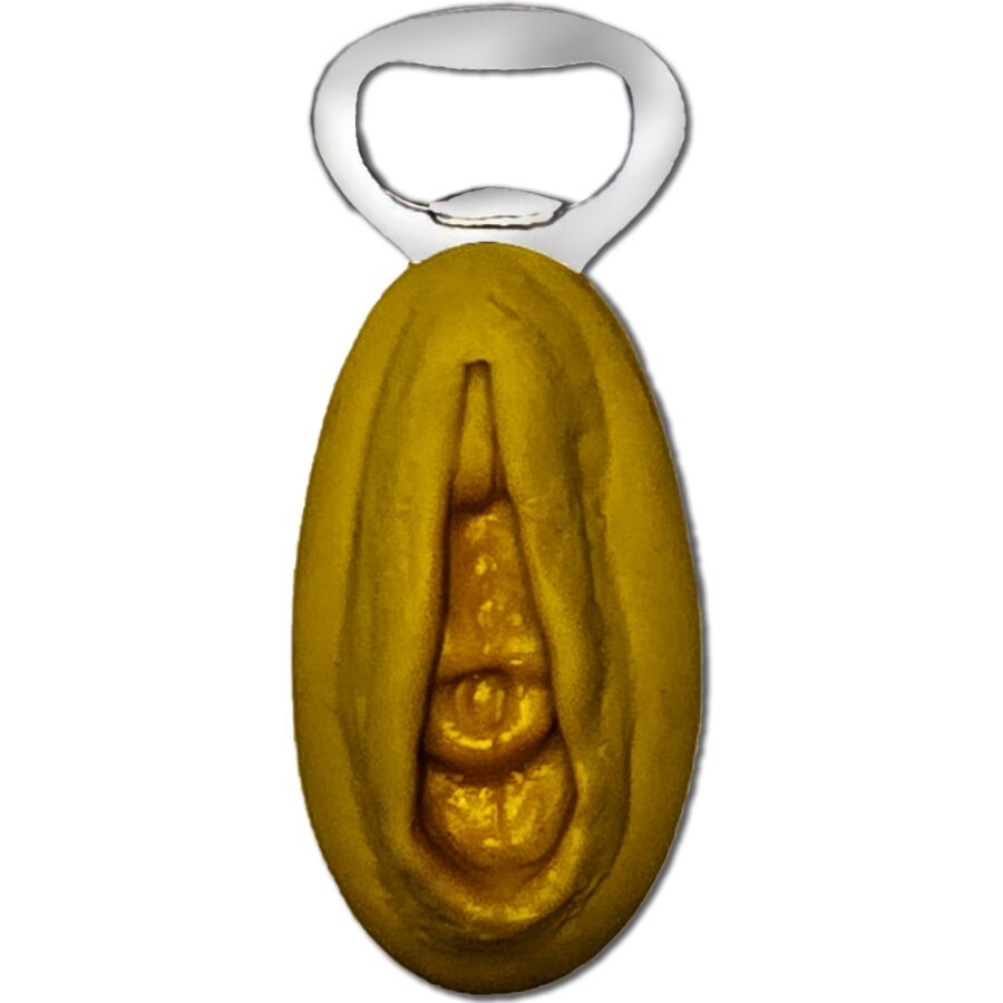 img_201403_fed148d33af0902142eedc3c1fd9014a_1.jpg DIABLO PICANTE - ABRIDOR PLATEADO CON FORMA VAGINA DORADA