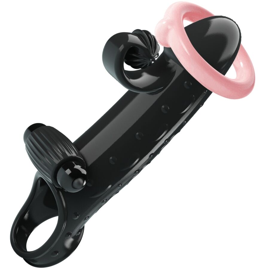 img_201877_9ded2c9b3c48d48f360683014ff047f2_1.jpg ROMANCE - FUNDA PARA PENE CON VIBRACIÓN NEGRO