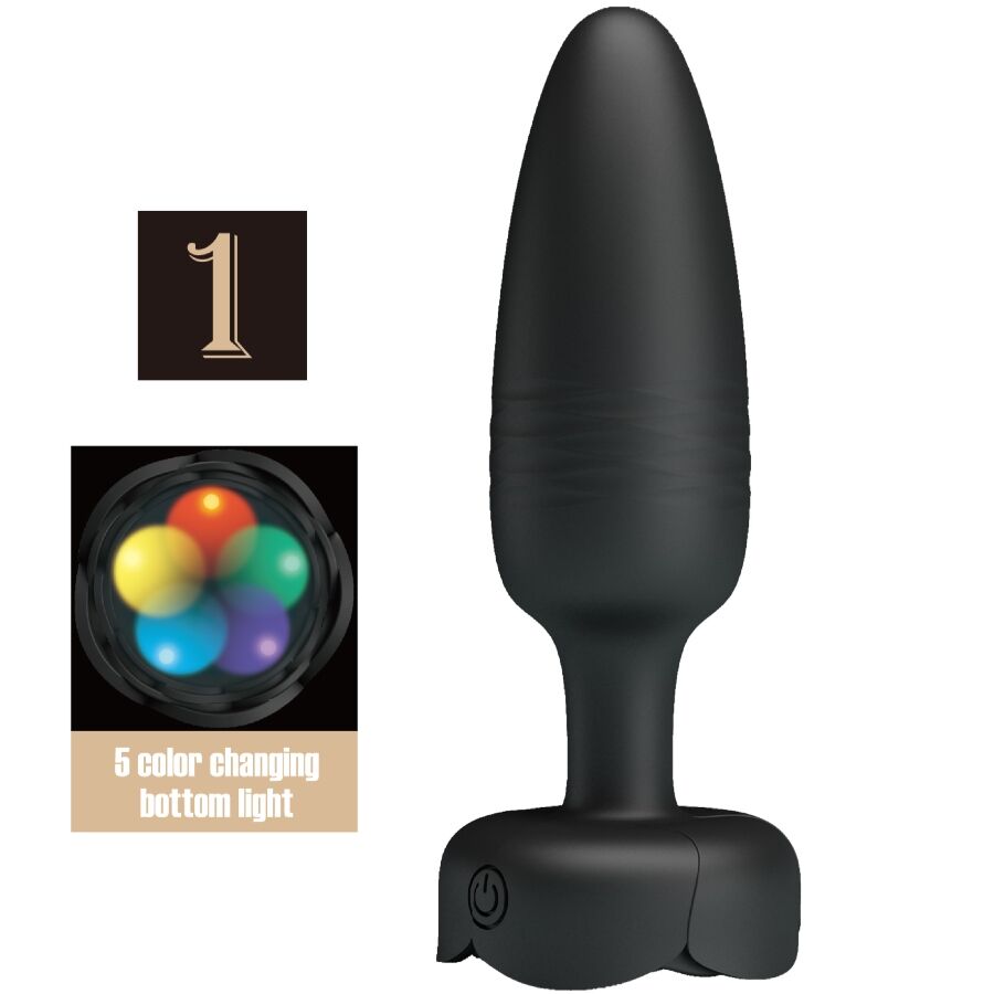 img_202832_f9cdf9ecf908abfd152dddd9854ea473_1.jpg PRETTY LOVE - TARION PLUG ANAL CON LUZ LED 12.5 CM