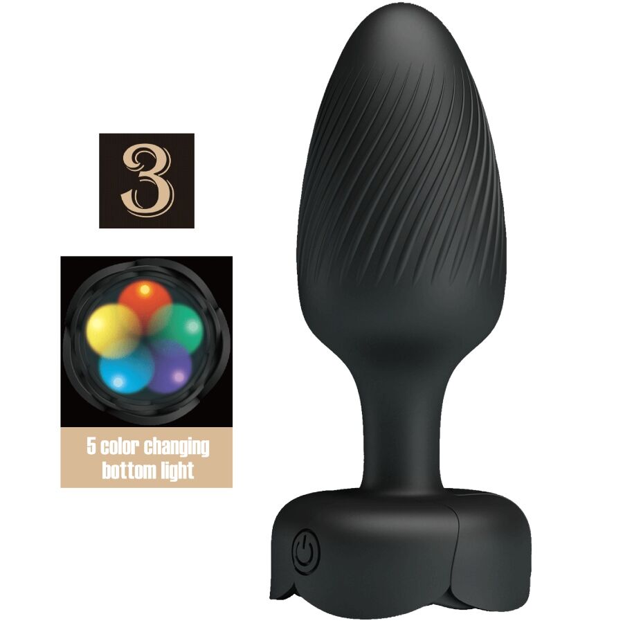 img_202915_1ccf5801bf1e8930b51eec65971105b3_1.jpg PRETTY LOVE - OSBORN PLUG ANAL CON LUZ LED 9.8 CM