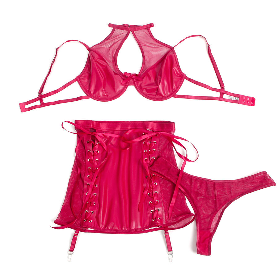 img_203445_7d50b757ad542f4fa191d1ef24eec748_1.jpg SUBBLIME - 957605 CONJUNTO SUJETADOR Y FALDA DE CUERO ROJO S/M