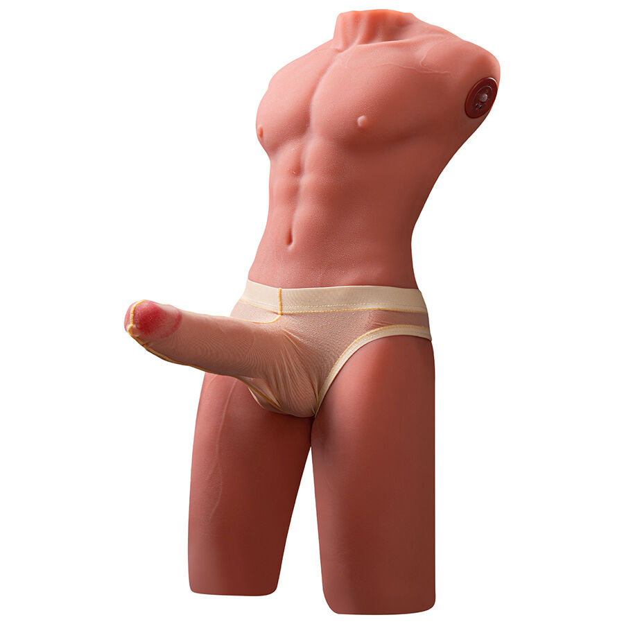 img_204538_a4aa277b3e129314c10e62bb473dcc99_1.jpg XISE - JASON HALF BODY TORSO REALÍSTICO MASCULINO CON THRUSTING Y VIBRACIÓN 55 CM