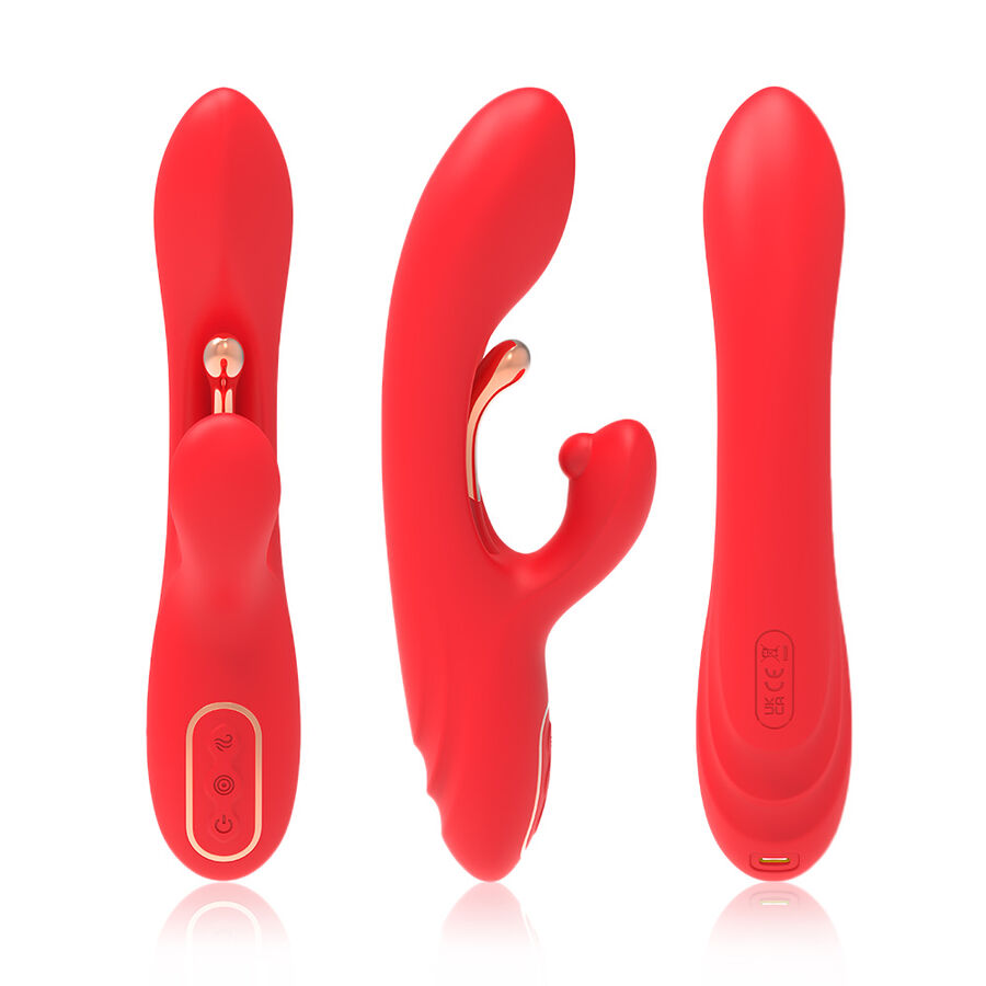 img_205155_0cd9a893fea059c89832c50d51f06d8c_1.jpg ARMONY - G-SPOT AND CLITORIS STIMULATOR VIBRATOR WITH OSCILLATING TONGUE RED