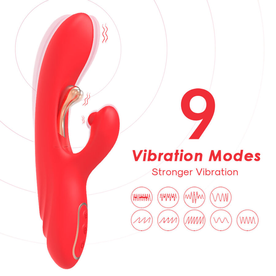img_205156_0e1e83f6c2bc9ae59ae82ddcff078d69_1.jpg ARMONY - G-SPOT AND CLITORIS STIMULATOR VIBRATOR WITH OSCILLATING TONGUE RED