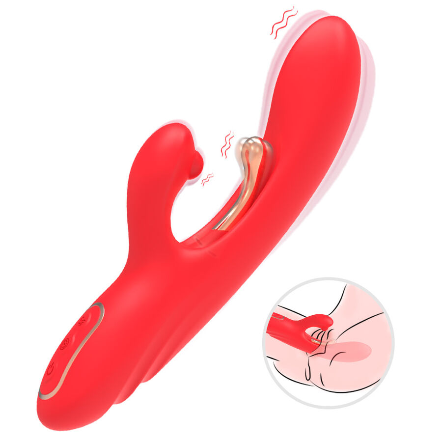 img_205157_88dd0acb4d5bb01a3862ab3b1bb845c4_1.jpg ARMONY - G-SPOT AND CLITORIS STIMULATOR VIBRATOR WITH OSCILLATING TONGUE RED