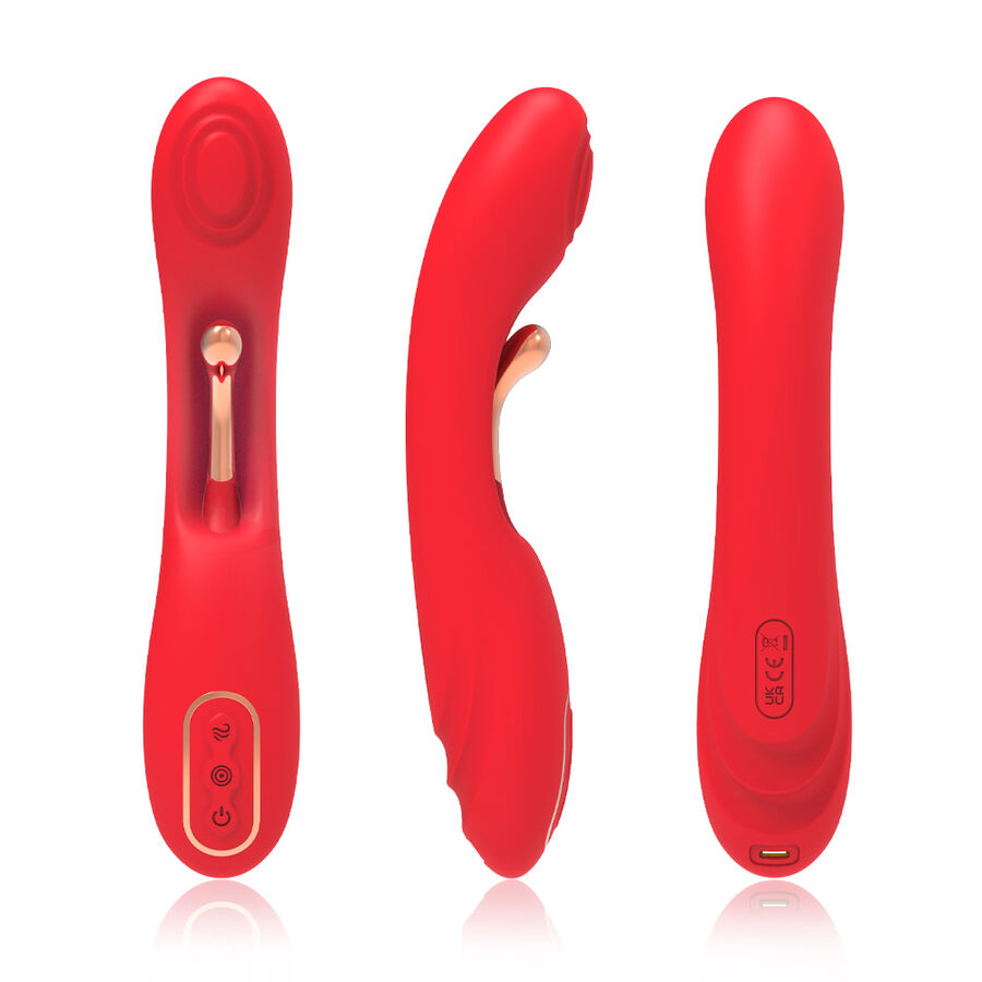img_205164_48f39e241b2b6b0f288aaa33c0306f17_1.jpg ARMONY - VIBRATOR WITH OSCILLATING TONGUE RED