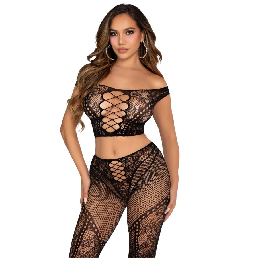 img_205320_9877d25864dfe5831238be8b2b8f2c11_1.jpg LEG AVENUE - CROP TOP Y LEGGING DE REJILLA CON HOMBROS DESCUBIERTOS NEGRO