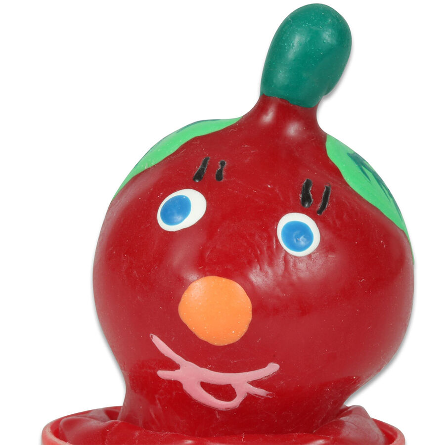 img_205730_87ff1c3d0706dfed5f7062d8a919bbfd_1.jpg CONDOMERIE - PRESERVATIVO DECORATIVO PINTADO A MANO TOMATE
