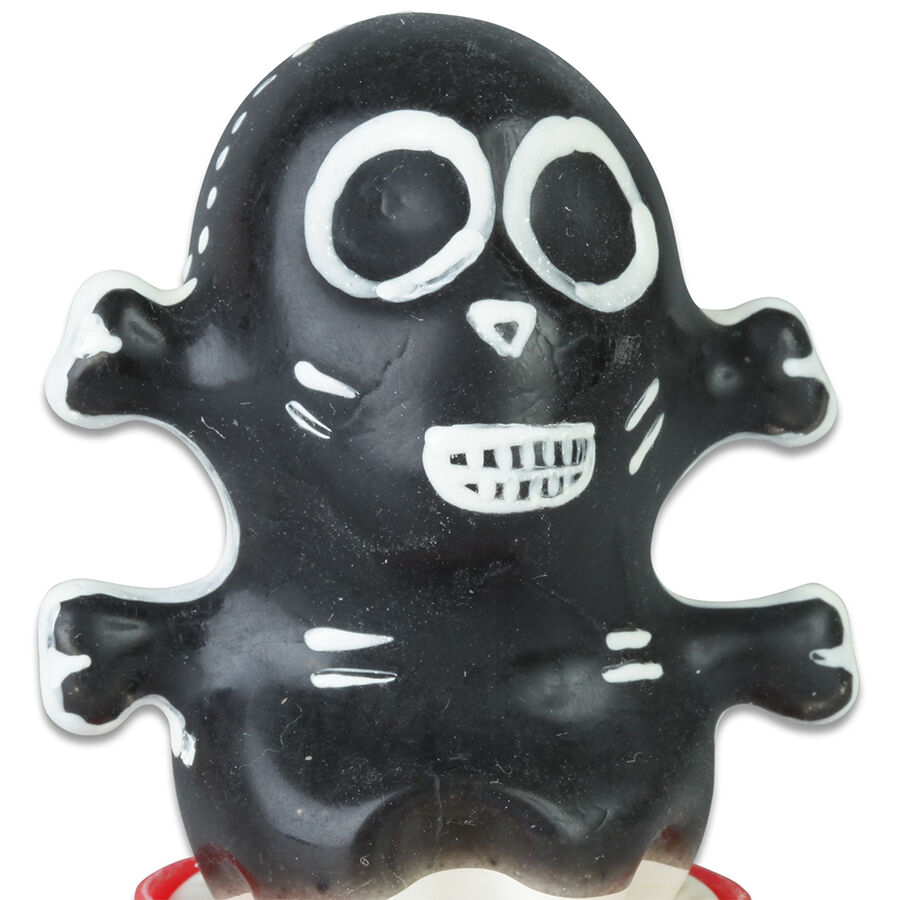 img_205742_17e2ec5d95600edf92d22bef51f80abd_1.jpg CONDOMERIE - PRESERVATIVO DECORATIVO PINTADO A MANO CALAVERA NEGRA MODELO 1
