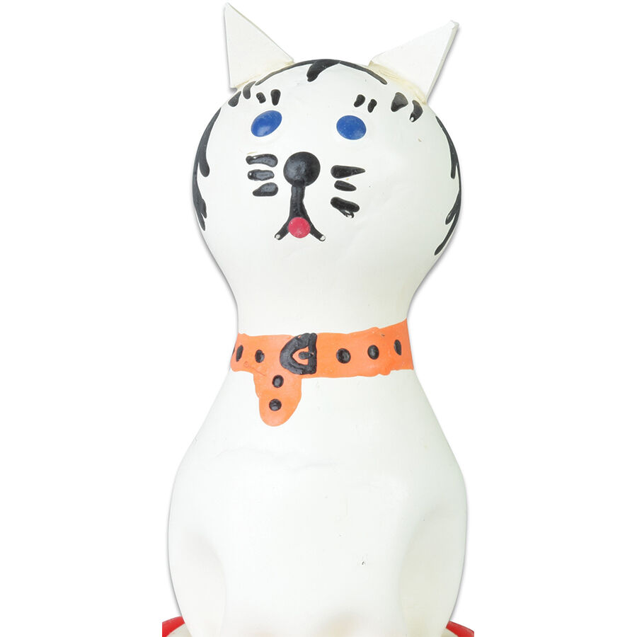 img_205760_a43a6457f7ca3b66edd01f60a0bcd83a_1.jpg CONDOMERIE - PRESERVATIVO DECORATIVO PINTADO A MANO GATO BLANCO