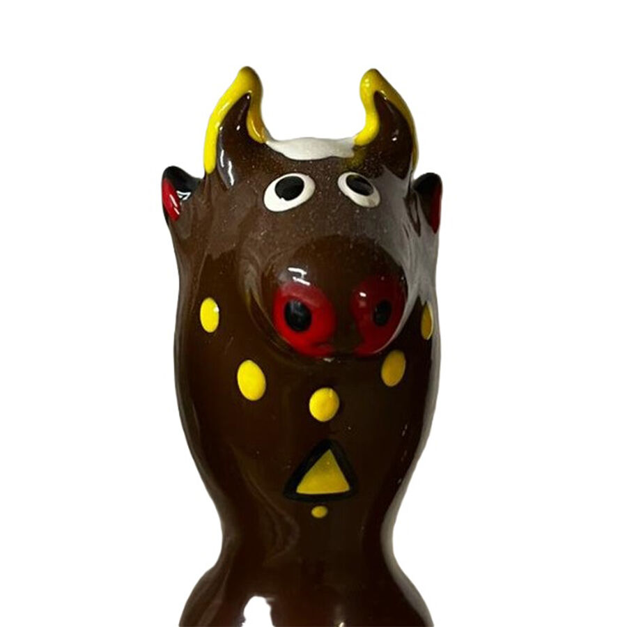 img_205793_650c32df626c8275f4aec1a69c7583f1_1.jpg CONDOMERIE - PRESERVATIVO DECORATIVO PINTADO A MANO TORO NEGRO MODELO 2