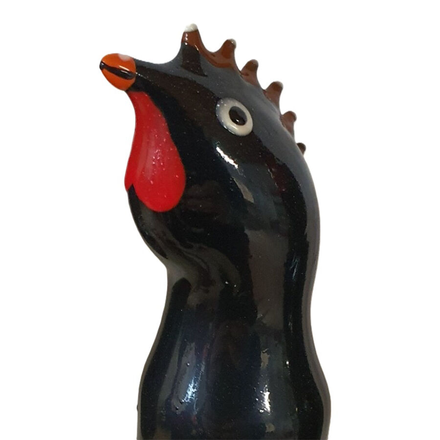 img_205804_4c064bbc8148d45efd80f930e29595fe_1.jpg CONDOMERIE - PRESERVATIVO DECORATIVO PINTADO A MANO GALLO NEGRO