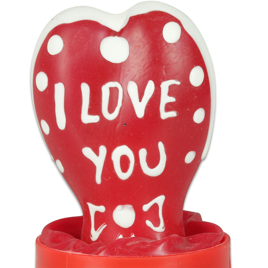 img_205811_dd10927f2dab9e5fd3994a5c30fce685_1.jpg CONDOMERIE - PRESERVATIVO DECORATIVO PINTADO A MANO CORAZÓN - TE AMO MODELO 2