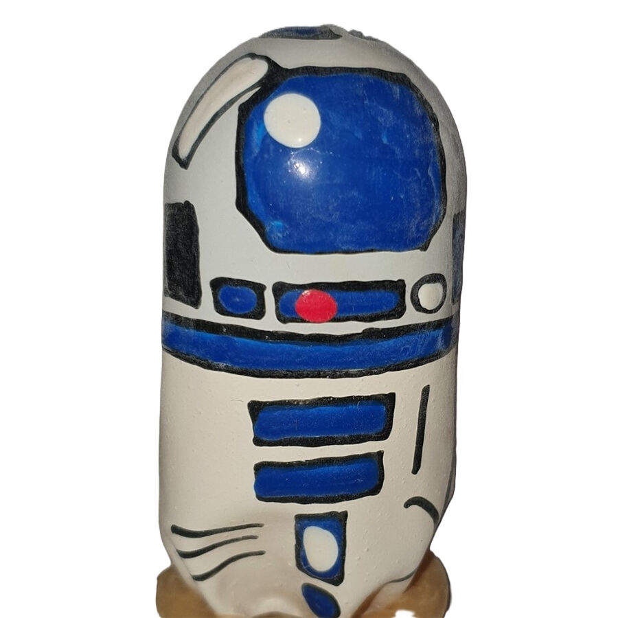 img_205860_ea885c31922edec6befe4576e3553eaa_1.jpg CONDOMERIE - PRESERVATIVO DECORATIVO PINTADO A MANO ROBOT XL