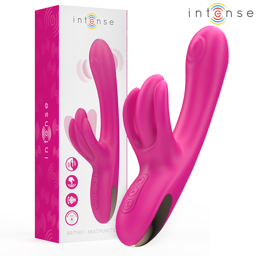 img_206316_642b2c6e7ea0e9a4046dcd5d6b04d54d_1.png INTENSE - BRITNEY VIBRADOR MULTIFUNCIÓN RABBIT 23 CM ROSA