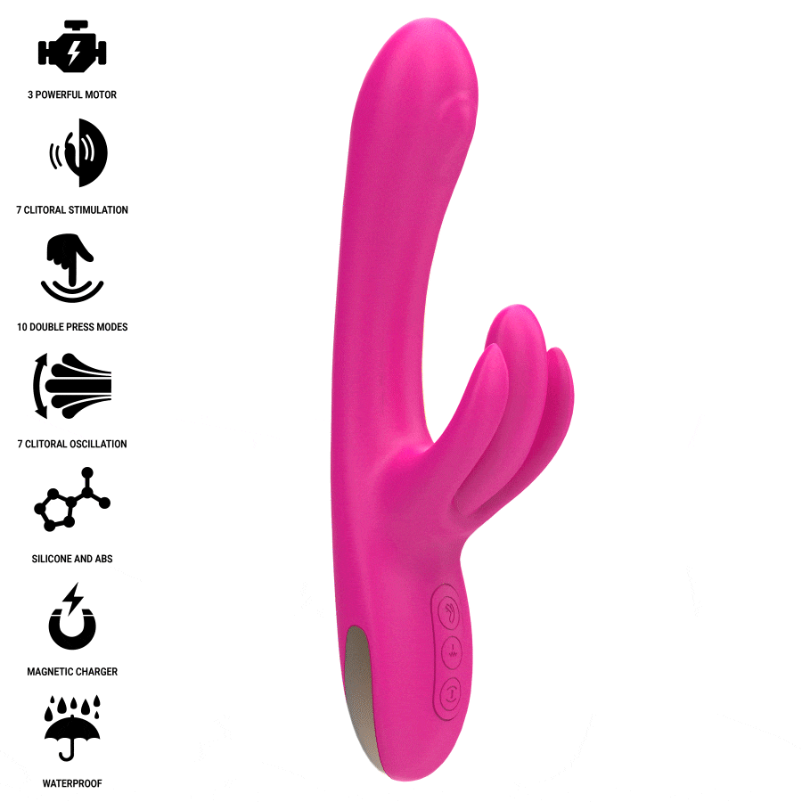 INTENSE - BRITNEY VIBRADOR MULTIFUNCIÓN RABBIT 23 CM ROSA