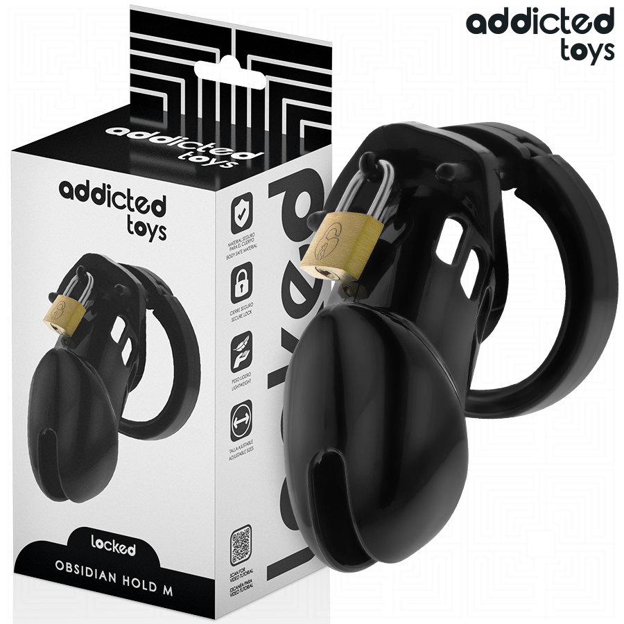 img_207017_8cb345d9d0df73377ad62543929f05e5_1.png ADDICTED TOYS LOCKED - OBSIDIAN HOLD JAULA PARA PENE TALLA M