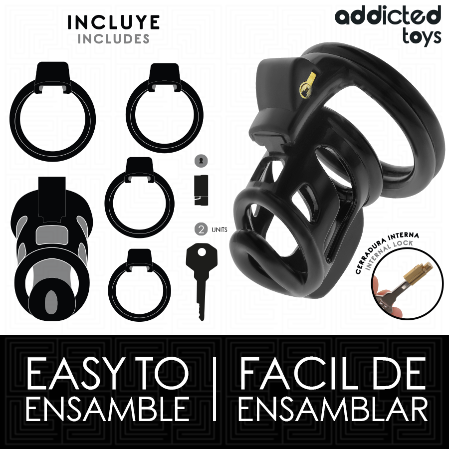 img_207038_c4fa809bc79037c6af6bba4f2f8dfd40_1.png ADDICTED TOYS LOCKED - GILDEN CAGE JAULA PARA PENE DE SILICONA 8,5 CM