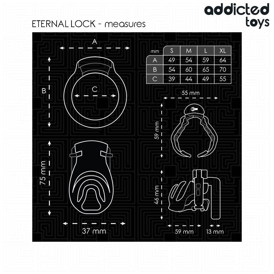 img_207042_b8d6bcea0270ec9397ed7ac15dcf9e22_1.png ADDICTED TOYS LOCKED - ETERNAL LOCK JAULA PARA PENE 9 CM