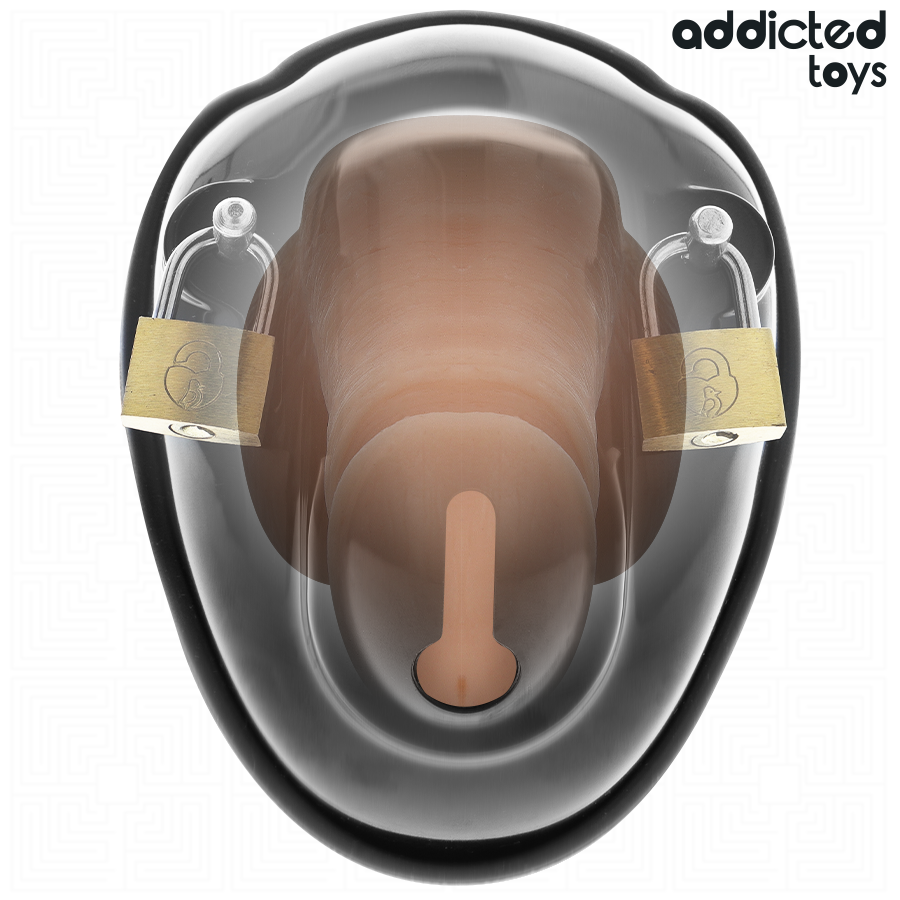 img_207060_cd4b2a2164ab5fb2b27924534e4a2d15_1.png ADDICTED TOYS LOCKED - KEYLESS RESTRAINT JAULA PARA PENE 11,5 CM