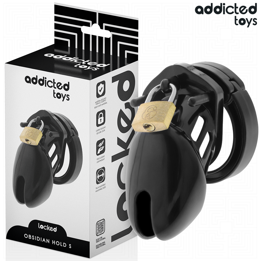 img_207091_727b7694707060f72c34bafb228e781a_1.png ADDICTED TOYS LOCKED - OBSIDIAN HOLD JAULA PARA PENE TALLA S