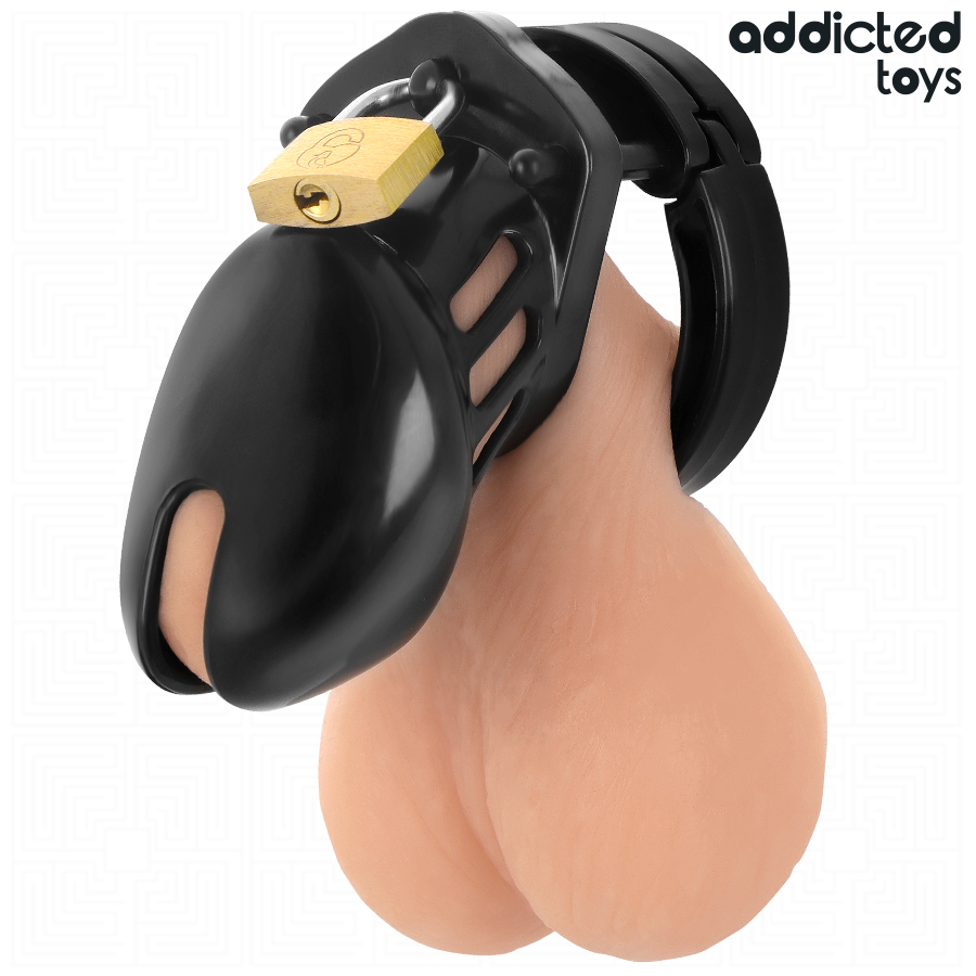 img_207097_bfc2fdcc0a62870fcedddfccae51f432_1.png ADDICTED TOYS LOCKED - OBSIDIAN HOLD JAULA PARA PENE TALLA S