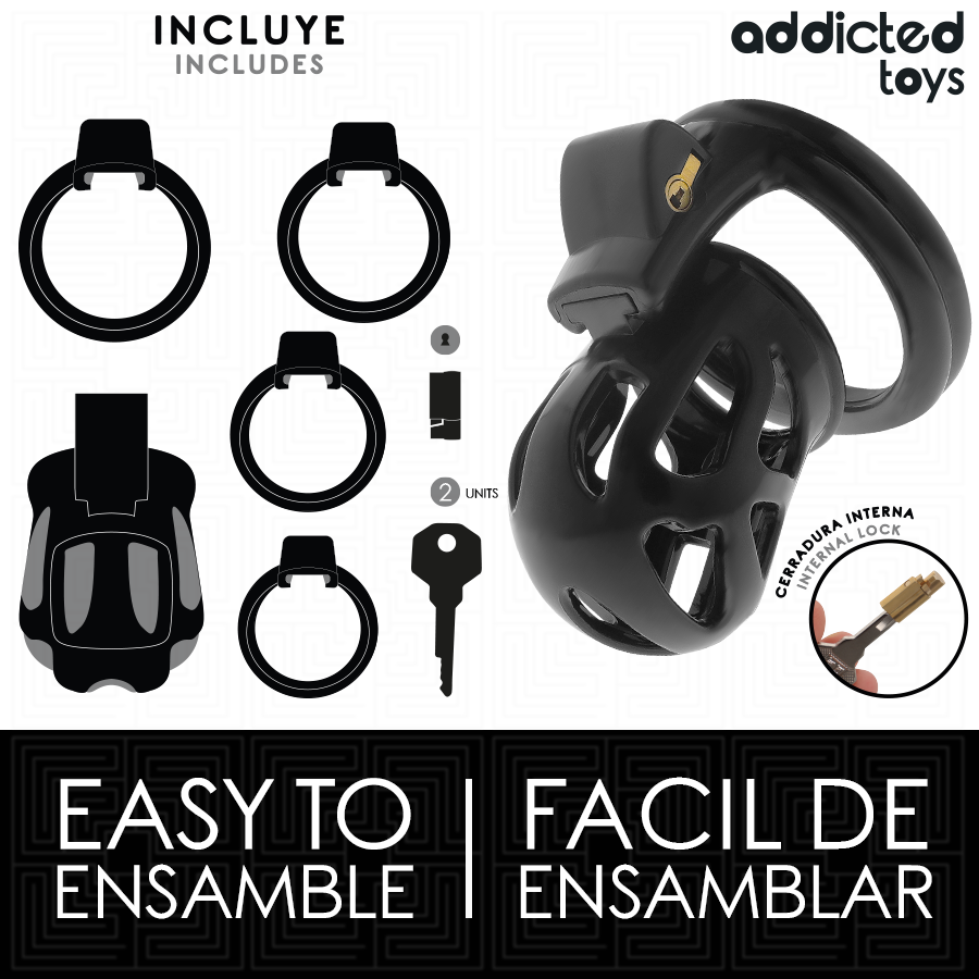 img_207100_a53c7b8f2cdd303c28a5122d8ae93d5f_1.png ADDICTED TOYS LOCKED - SILENT KEEP JAULA PARA PENE 7,5 CM