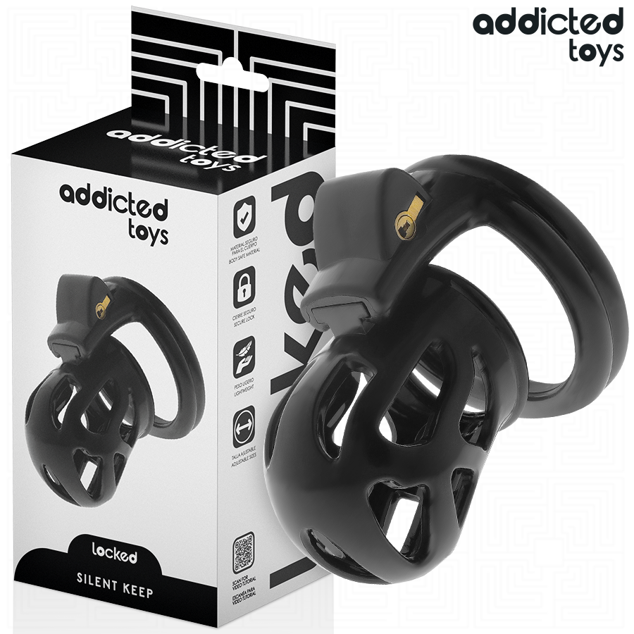 img_207103_203984f166e4b2565faa063a84c3b3b3_1.png ADDICTED TOYS LOCKED - SILENT KEEP JAULA PARA PENE 7,5 CM