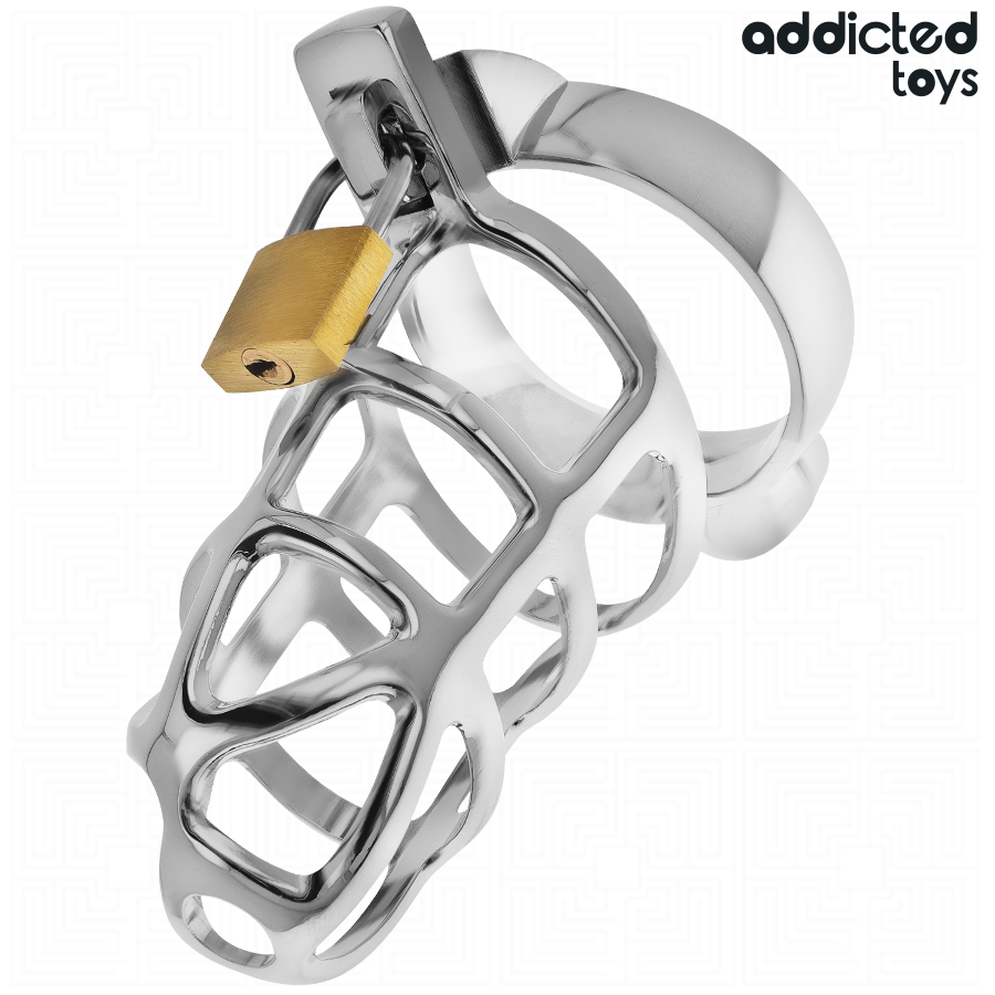 img_207141_a7153610508f1218987f517501dbb671_1.png ADDICTED TOYS LOCKED - SILVER LOCK JAULA PARA PENE DE METAL TALLA S