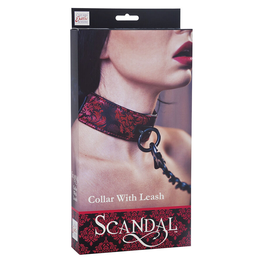 img_208185_deb486e82b26896df27815fac45a04d7_1.jpg CALEXOTICS - SCANDAL COLLAR CON CORREA NEGRA