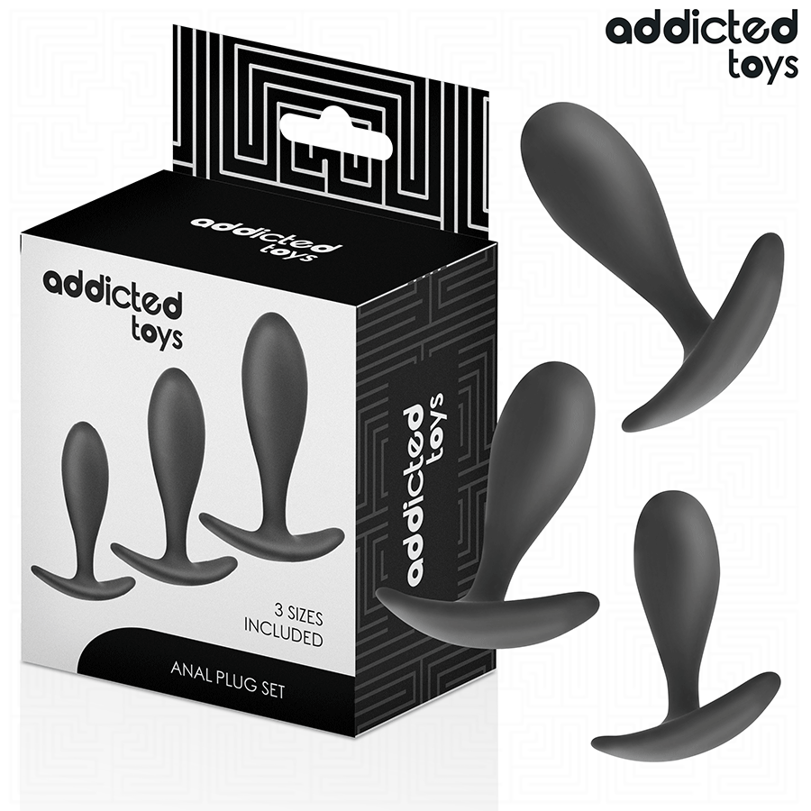 img_208815_762ee18fa6a7b7812e27714f7468f48d_1.png ADDICTED TOYS - SET DE 3 PLUG ANAL SILICONA MODELO 2