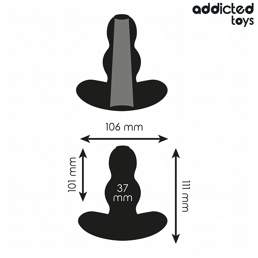 img_208905_df6fd6e33b6124a10b1d4557c4416c29_1.png ADDICTED TOYS - PLUG ANAL HUECO SILICONA TALLA L 11.1 CM