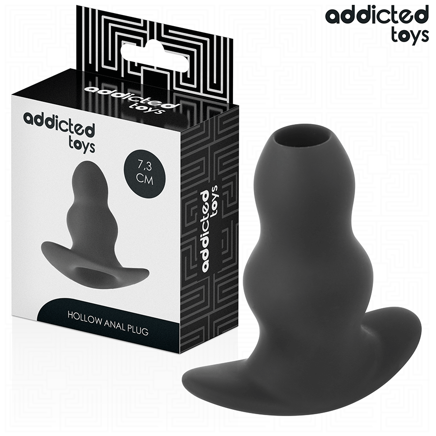 img_208921_0c801563222f660b83eae410c6385d65_1.png ADDICTED TOYS - PLUG ANAL HUECO SILICONA TALLA S 7,3 CM
